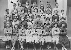 ECOLE MAGNAN FILLES 1955 CM2